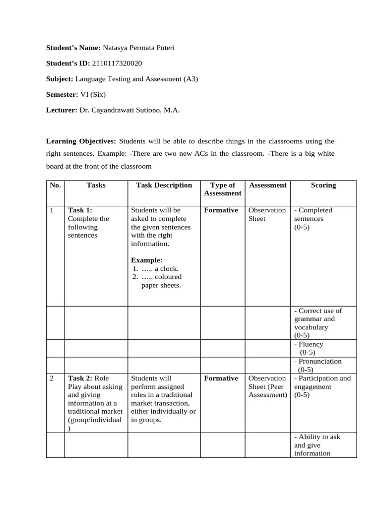 A3_Natasya Permata Puteri_Design for Speaking of Formative and ...