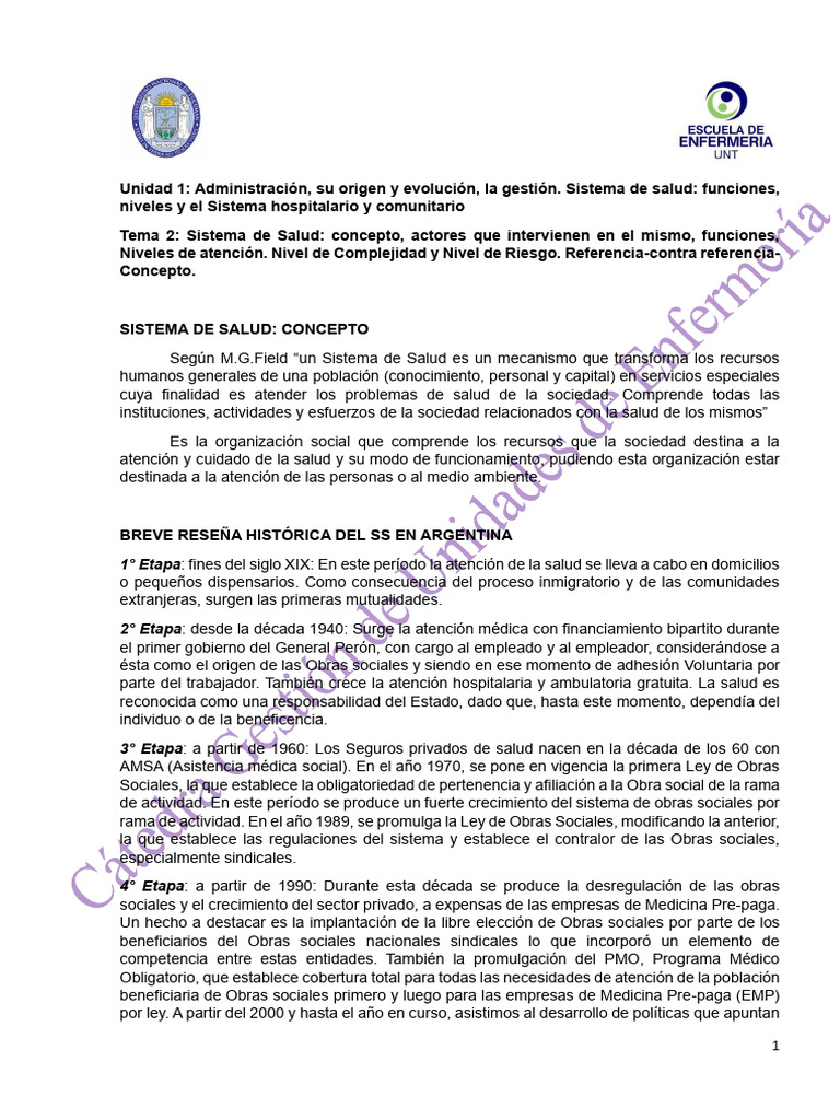 Tema 2 Nuevo | PDF | Hospital | Cuidado de la salud