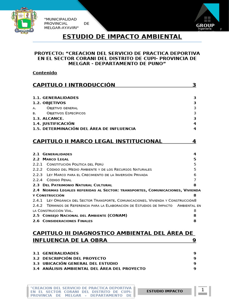 IMPACTO AMBIENTAL | PDF | Evaluación de impacto ambiental | Entorno natural