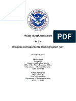 Privacy Pia Dhs Ect DHS Privacy Documents for Department-wide Programs 08-2012