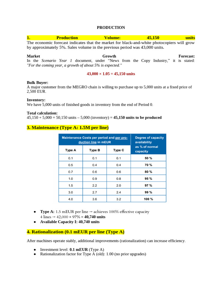 PRODUCTION PART (3) | PDF | Overtime | Business Economics