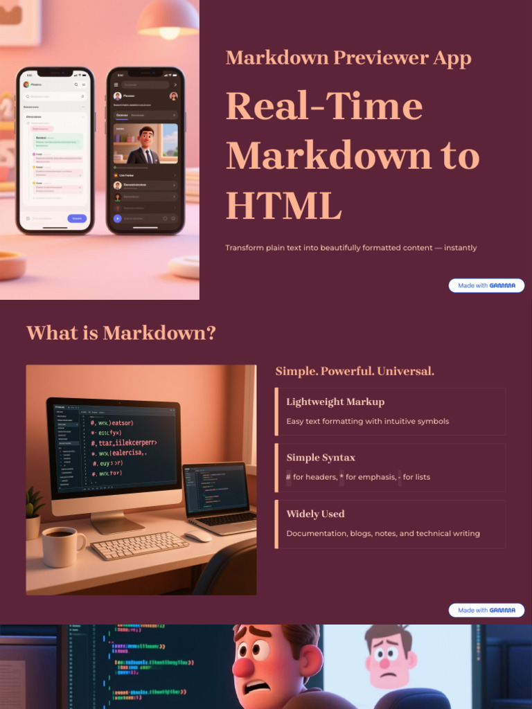 Markdown Previewer App | PDF | Html | Software Engineering