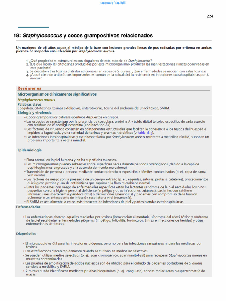Cap 18 Staphylococus y Cocos Gram Positivo | PDF