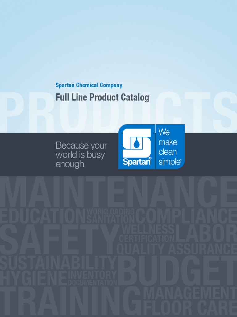 l0044 Spartan Full Line Catalog | PDF | Sustainability | Odor