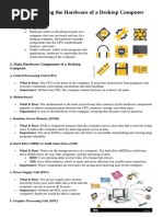 Computer Hardware Component Overview | PDF | Solid State Drive ...