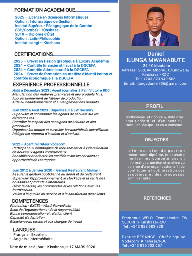 DANIEL J CV | PDF