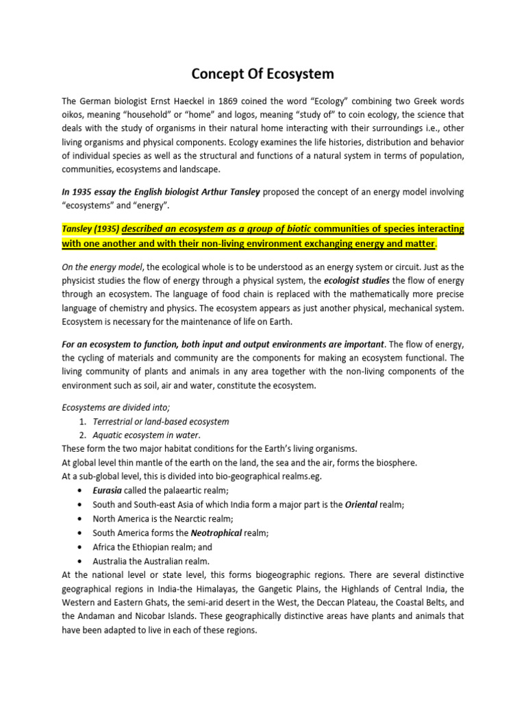 environment_notes._-2[1] | PDF | Ecosystem | Food Web