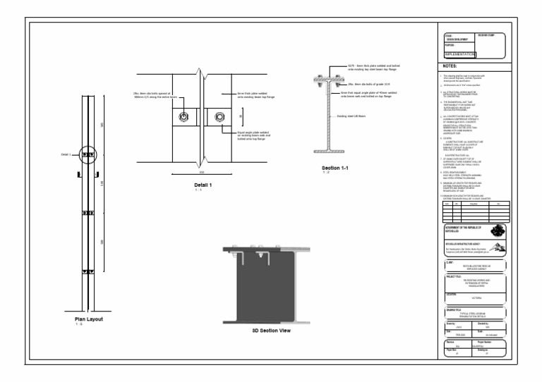 UB Beam Rehabilitation Details | PDF | Beam (Structure) | Structural ...