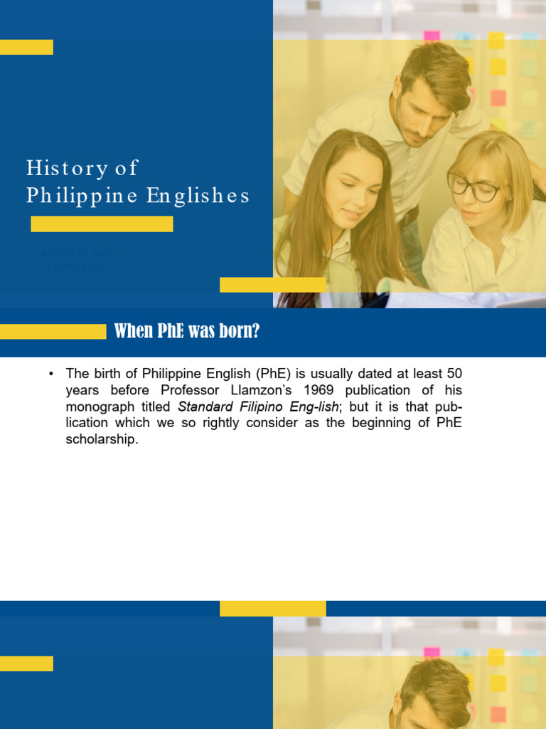 PhE Lecture 2 History of Philippine English | PDF | English Language ...