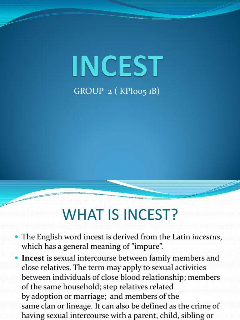 Incest 012 (Final) | PDF | Incest | Marriage
