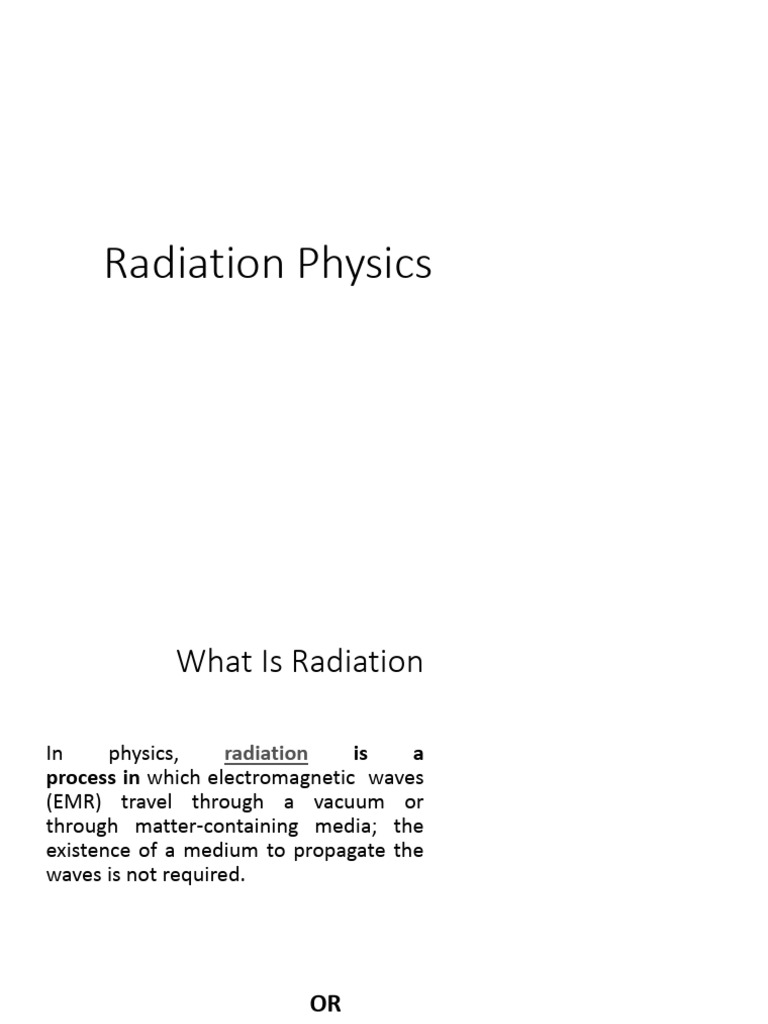 Radiation Physics [Recovered] | PDF | Radioactive Decay | Radionuclide