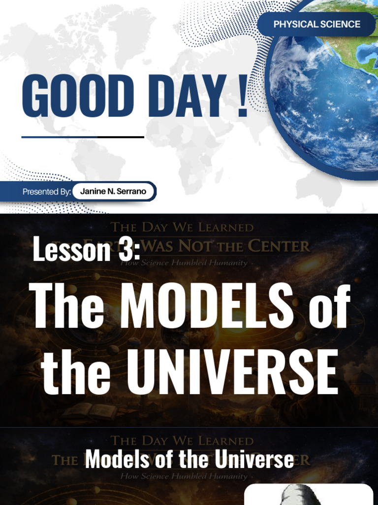 Lesson 3_models of the Universe | PDF