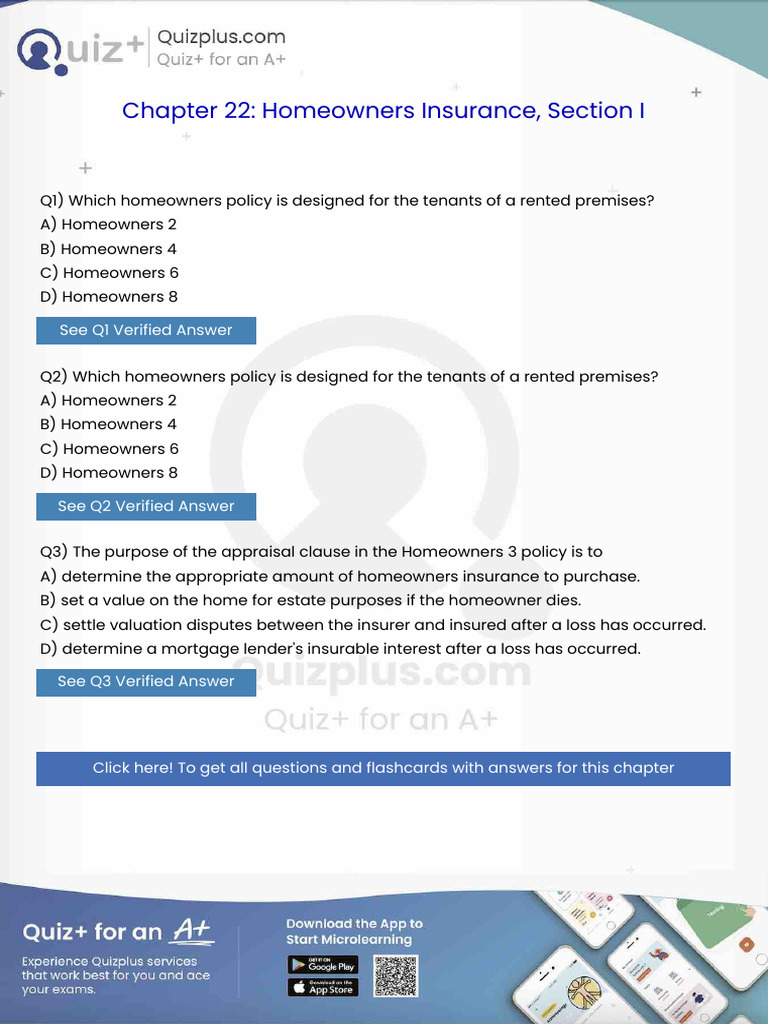 Which Homeowners Policy is Designed for the Tenants of a Rented ...