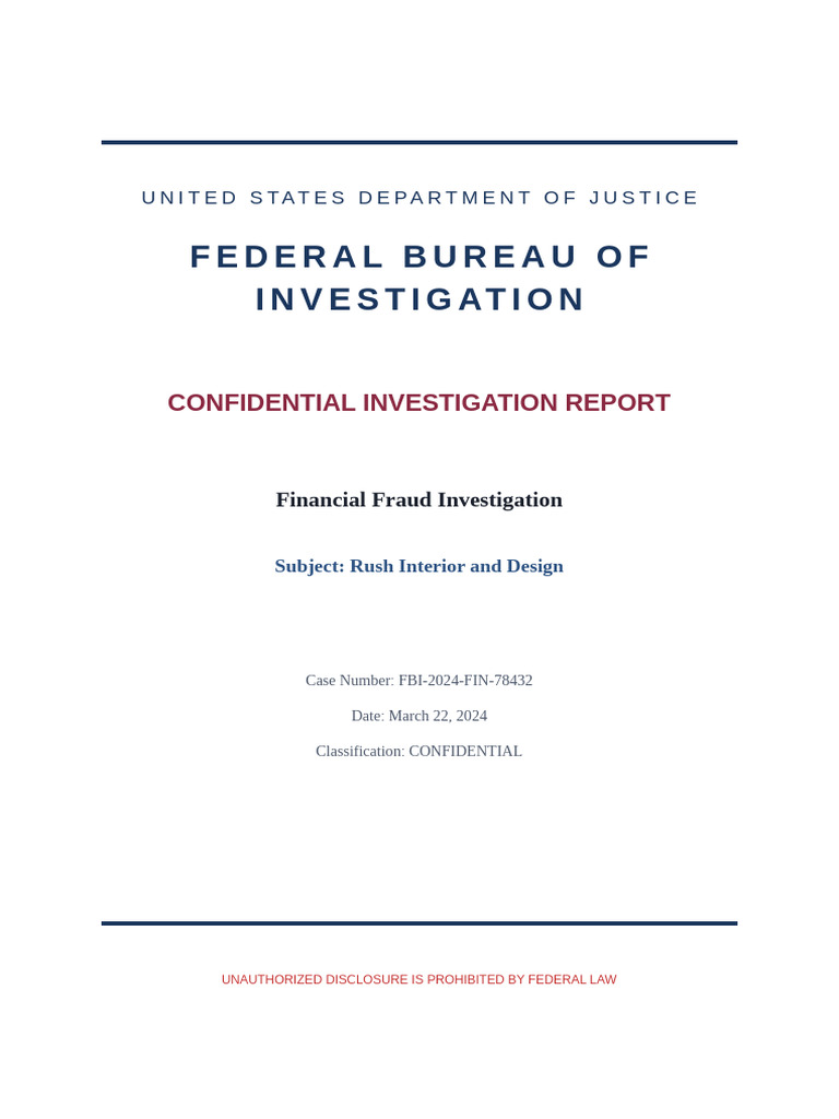 FBI Investigation | PDF | Fraud | Title 18 Of The United States Code
