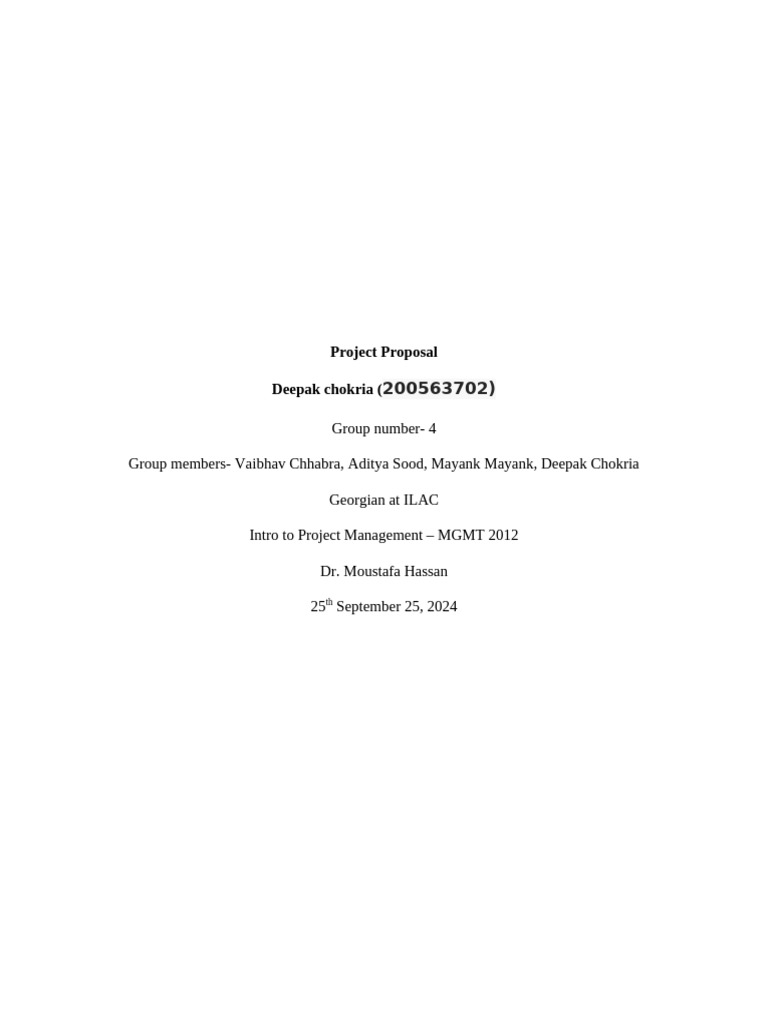 Project Proposal Copy | PDF