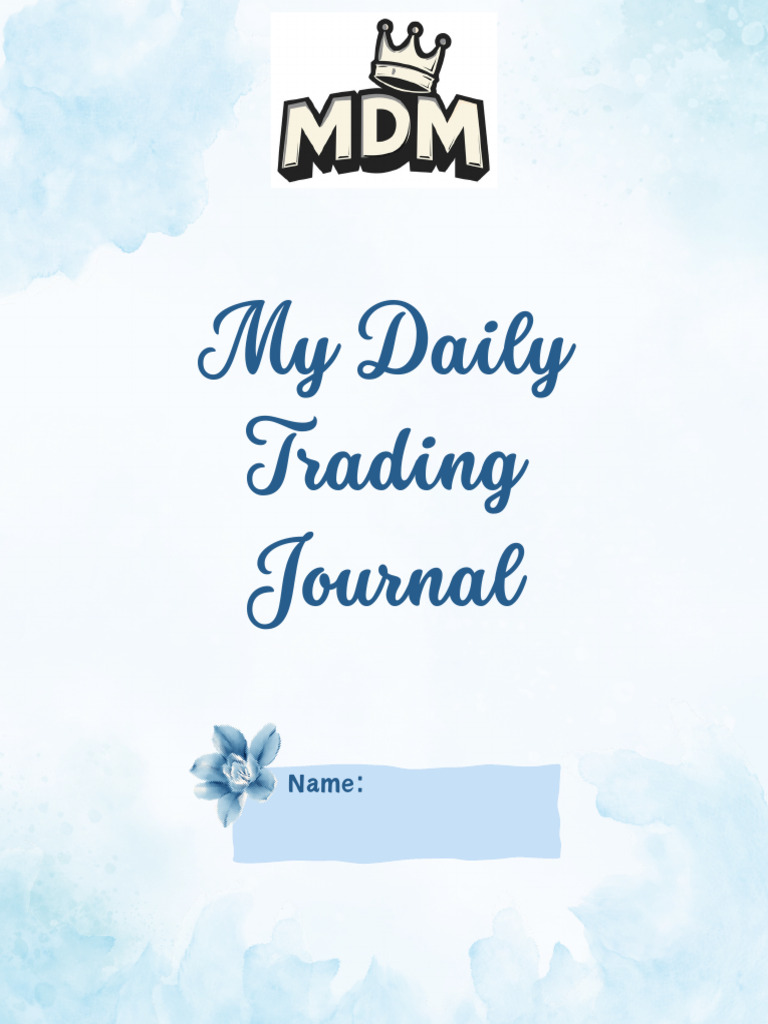 MY TRADING JOURNAL | PDF | Motivation | Motivational