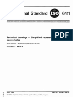 ISO 6411-1982 Simplified Representation of Centre Holes