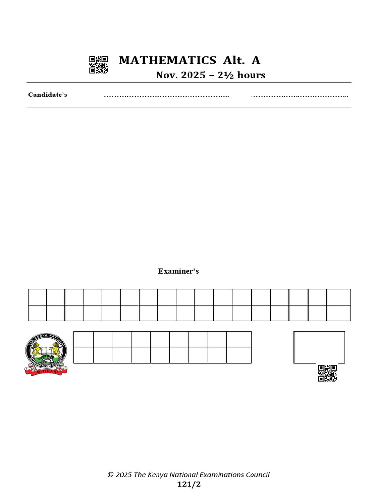 April Math Assignment - Form 4 - Mathematics | PDF | Circle | Tax Rate