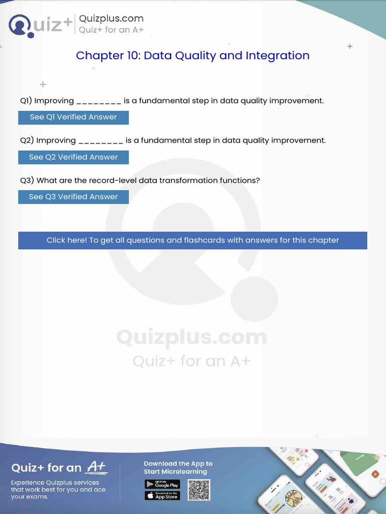 Improving is a Fundamental Step in Data Quality Improvement | PDF ...