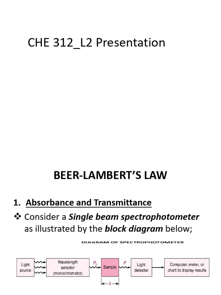 CHE 312 L2 Presentation Continued | PDF | Ultraviolet–Visible ...