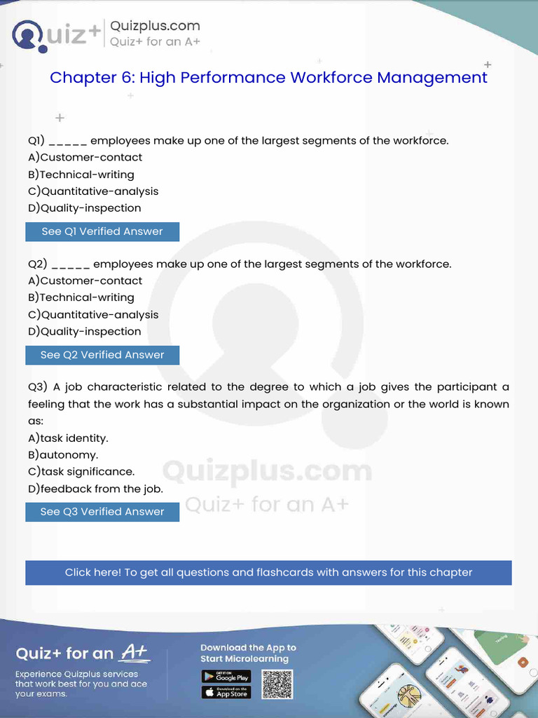 Employees Make Up One of the Largest Segments of the Workforce | PDF ...