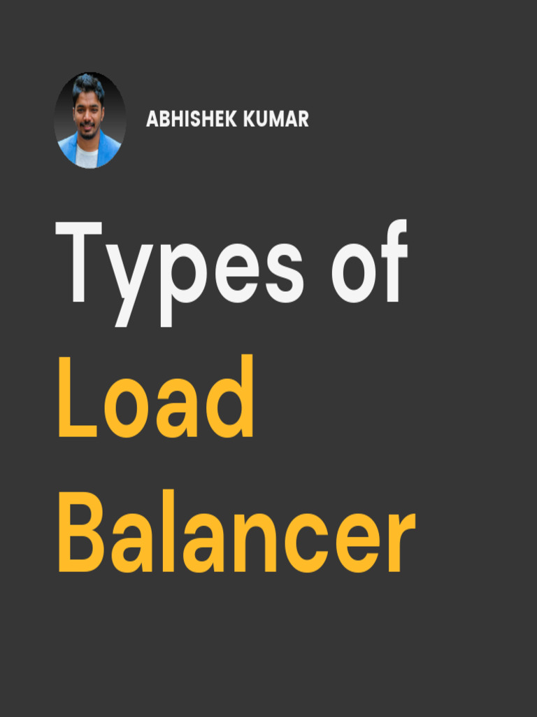 Type of Load Balancer 1718132547 | PDF