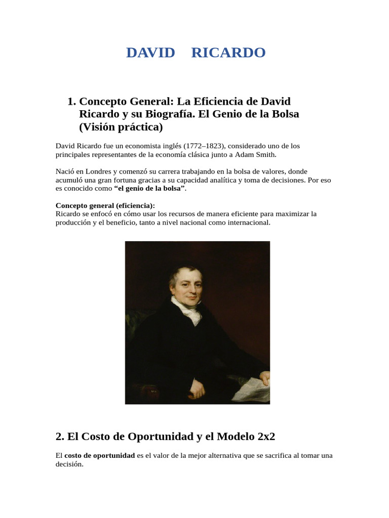 David Ricardo | PDF