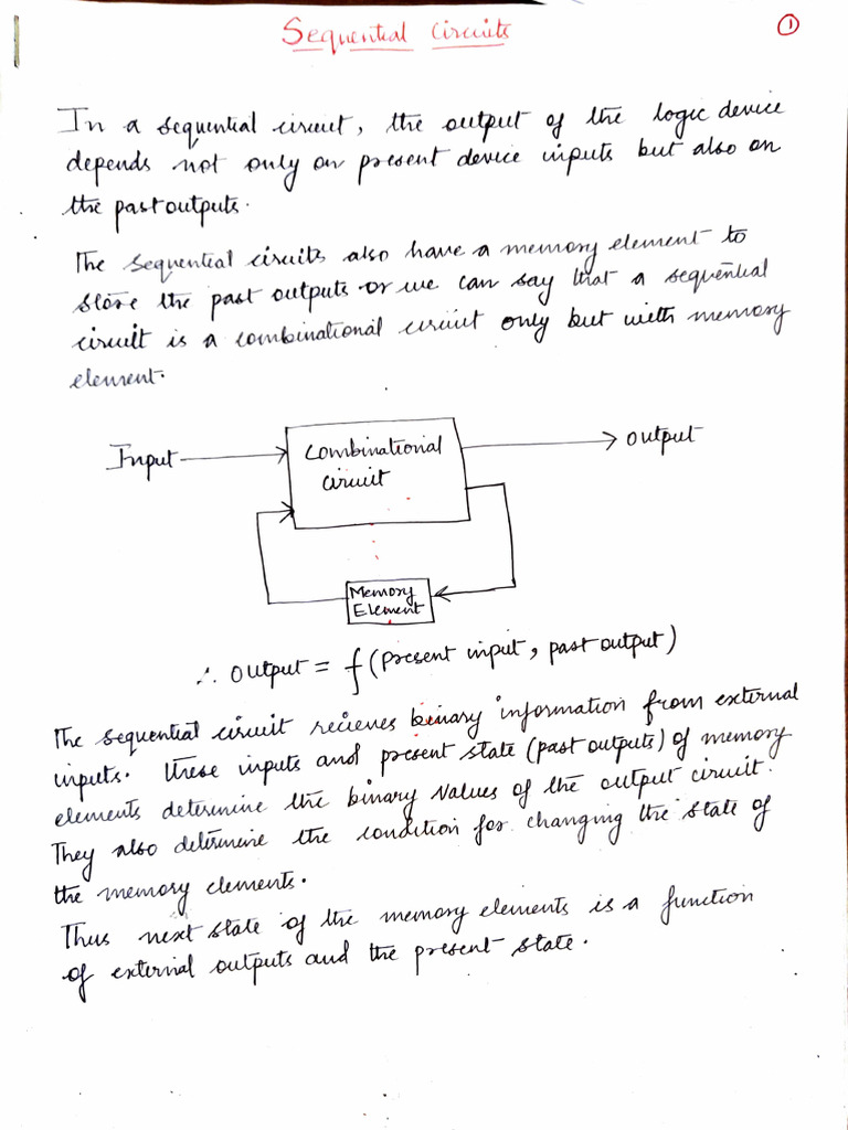 Ch-3 Unit 2 Sequential Logic Circuits | PDF
