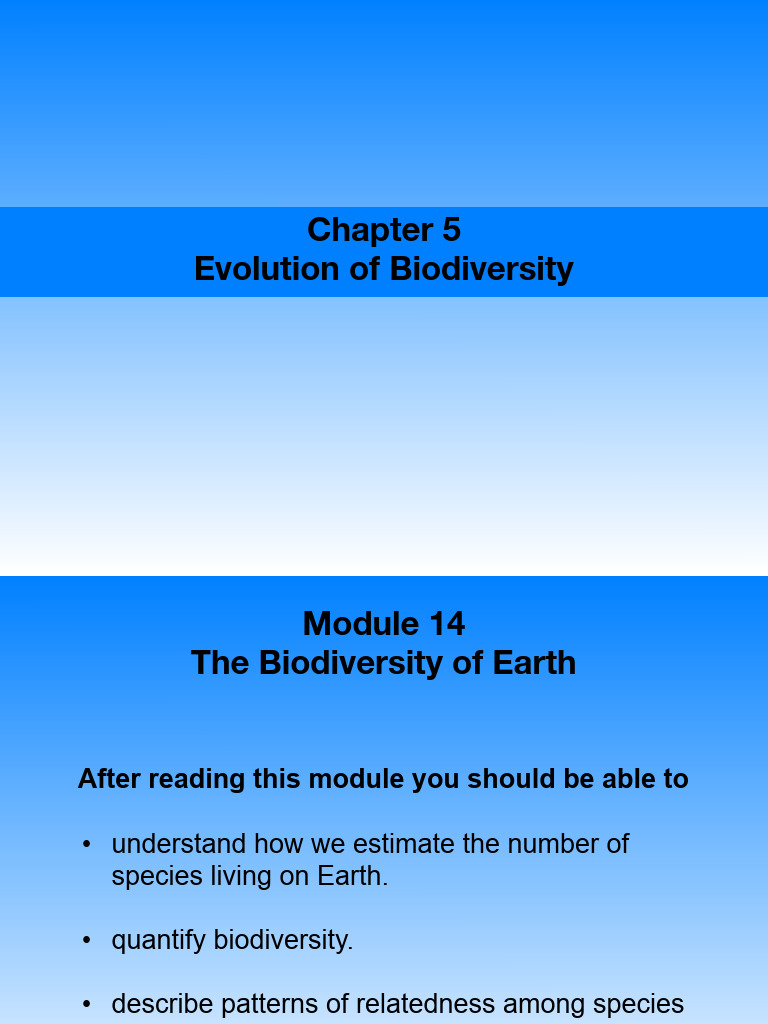 Evolution of Biodiversity | PDF | Evolution | Natural Selection