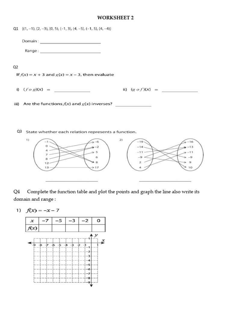 Worksheet 2 | PDF