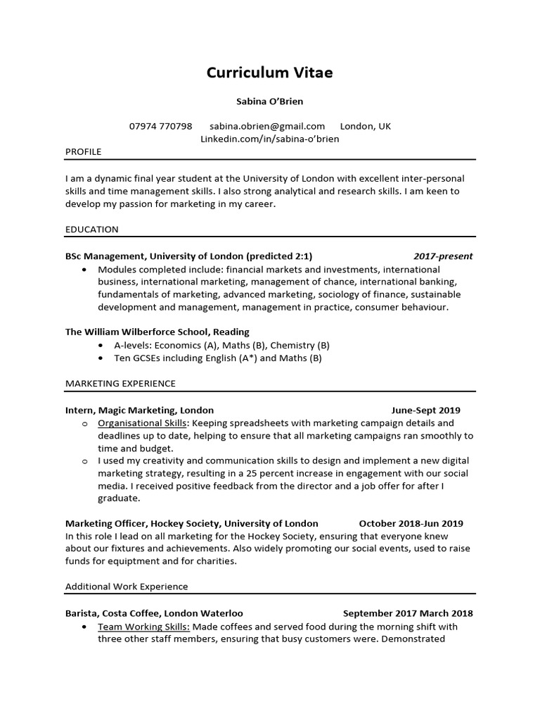 CV - Material Pack | PDF
