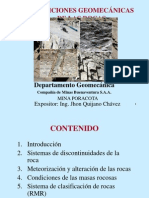 Condiciones Geomecanicas de Las Rocas