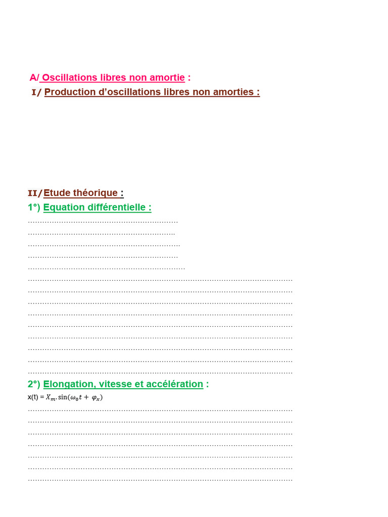 Manef | PDF | Pendule (physique) | Quantité