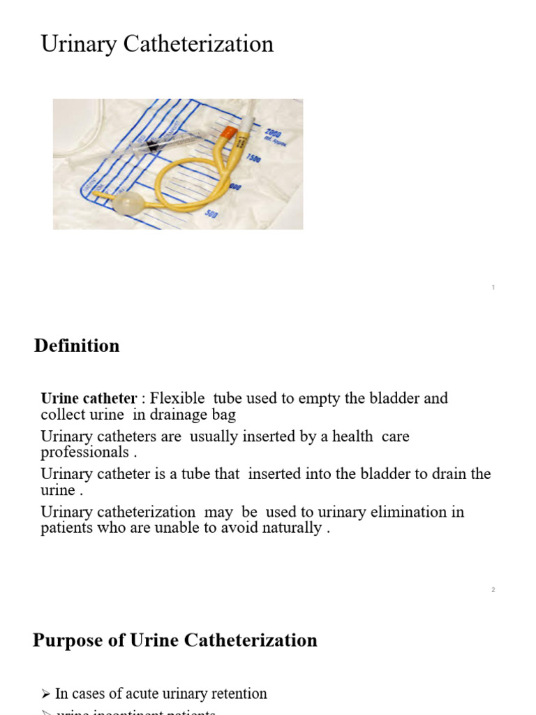 Urinary Catheterization | PDF | Urinary System | Surgical Specialties