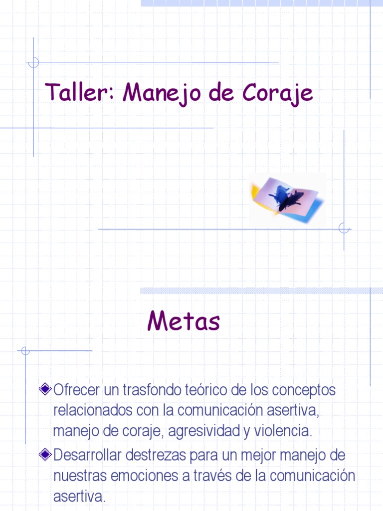 Taller de Manejo del Coraje y Emociones | PDF | Ira | Las emociones