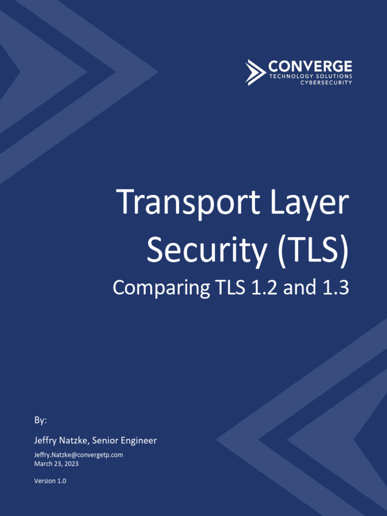 Converge Comparing TLS Security Whitepaper | PDF | Transport Layer ...