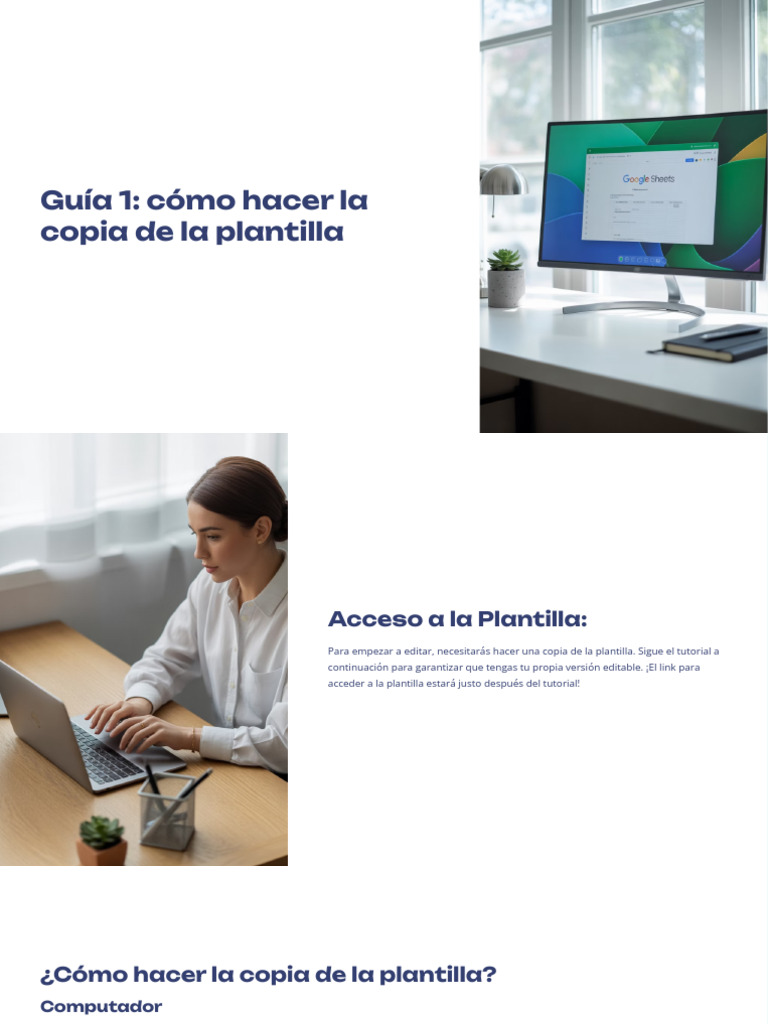 Guia 1 Como Hacer La Copia de La Plantilla | PDF