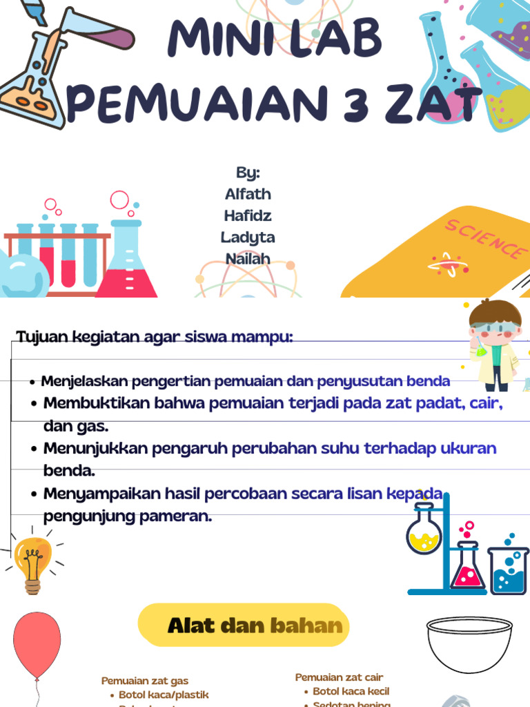 Colorful Cute Science Group Project Presentation | PDF