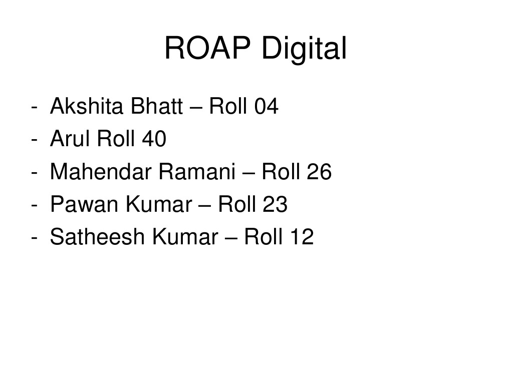 ROAP Digital Marketing Proposal Review | PDF