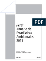 Perú - Anuario de estadísticas ambientales 2011