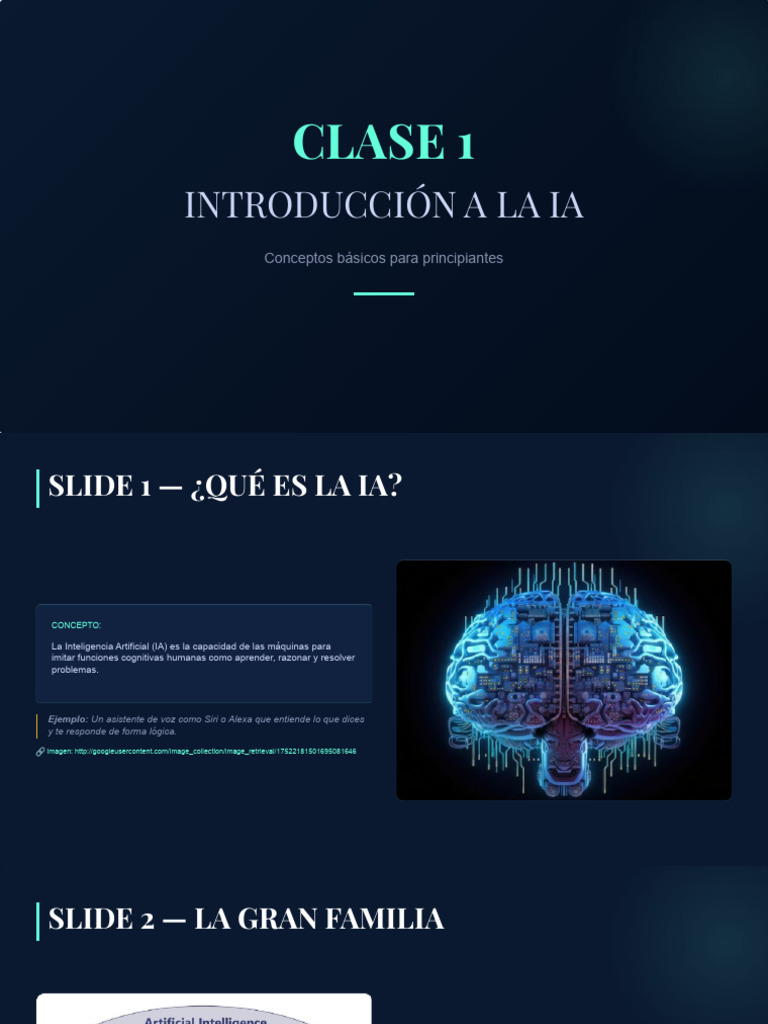 IA Clase 1 - Introducción a La Inteligencia Artificial | PDF ...
