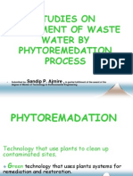 Studies On Treatment of Waste Water by Phytoremedation Process