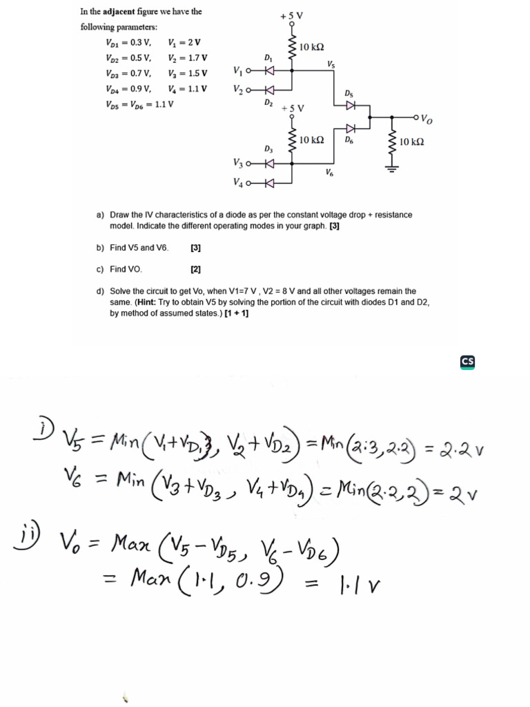 Examples (Diode and OP Amp) | PDF