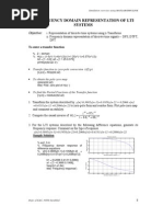 B. Frequency Domain Representation of Lti Systems: Objective