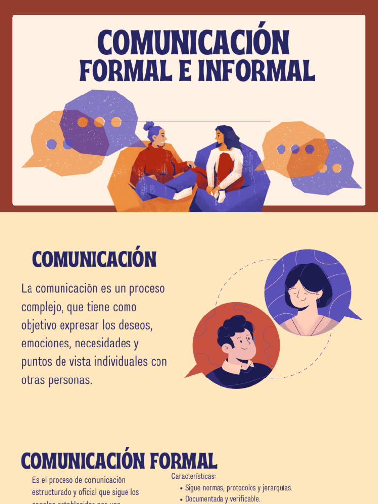 Comunicación Formal e Informal | PDF