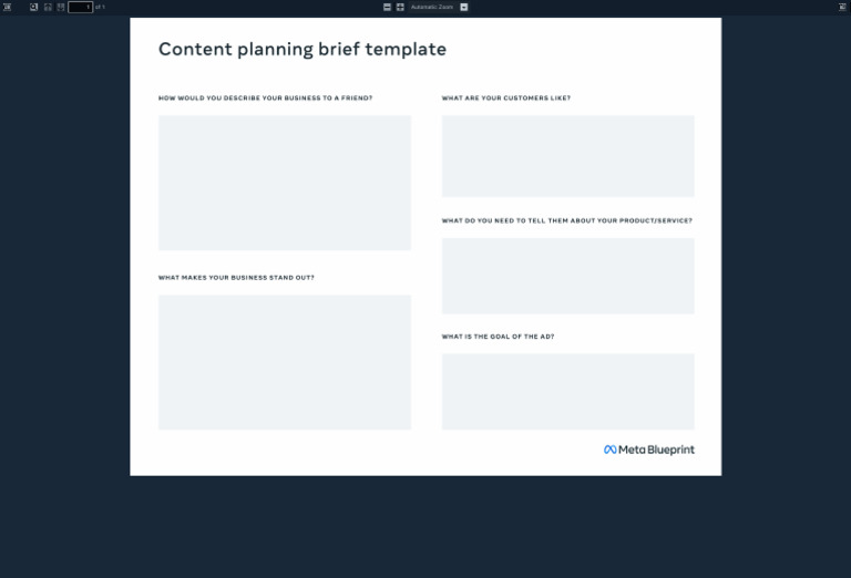 C16 Worksheet Content Planning Brief Template Revamp 020422 v2 | PDF