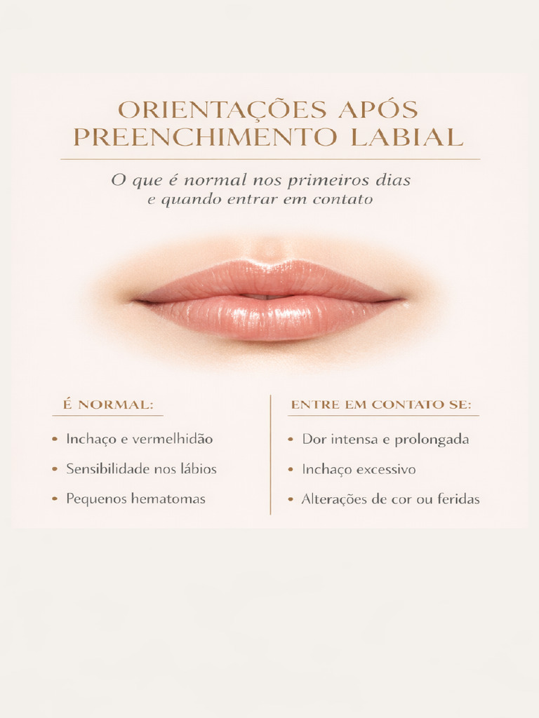 Orientações Após Preenchimento Labial O Que é Normal e Quando Avaliar ...