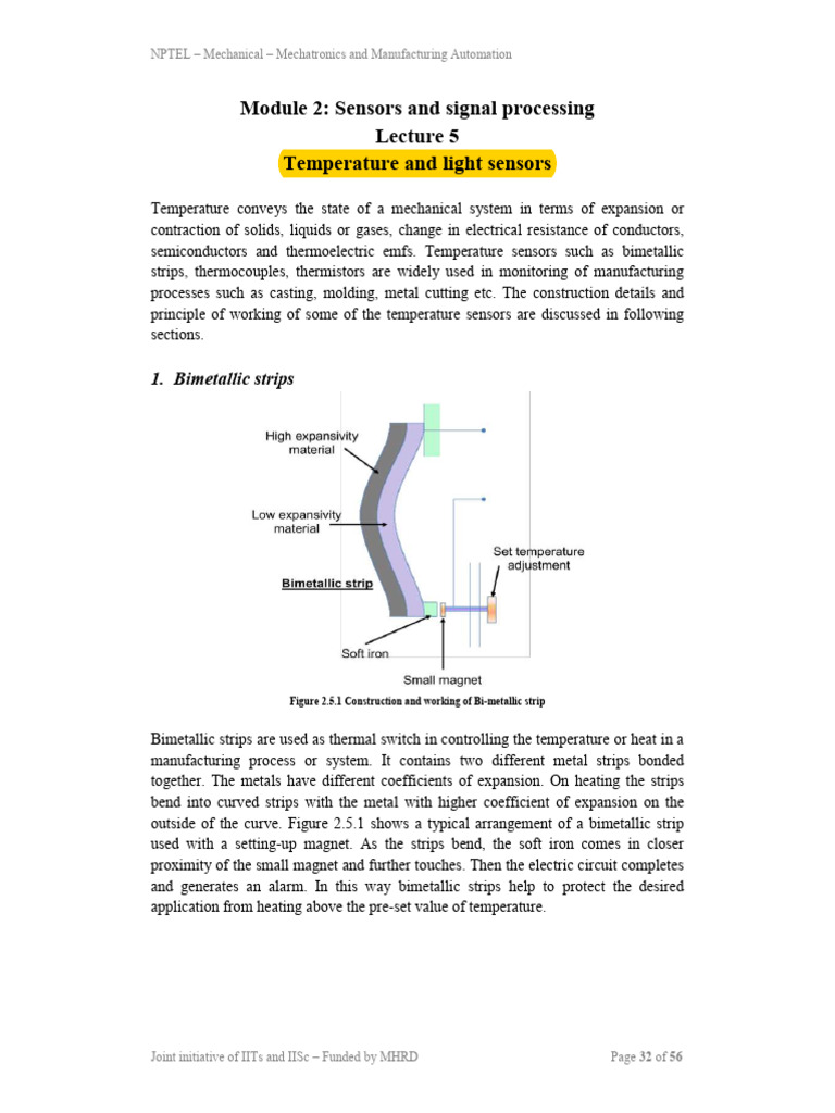 7. Temperature and Light Sensors | PDF | Thermocouple | Electrical ...