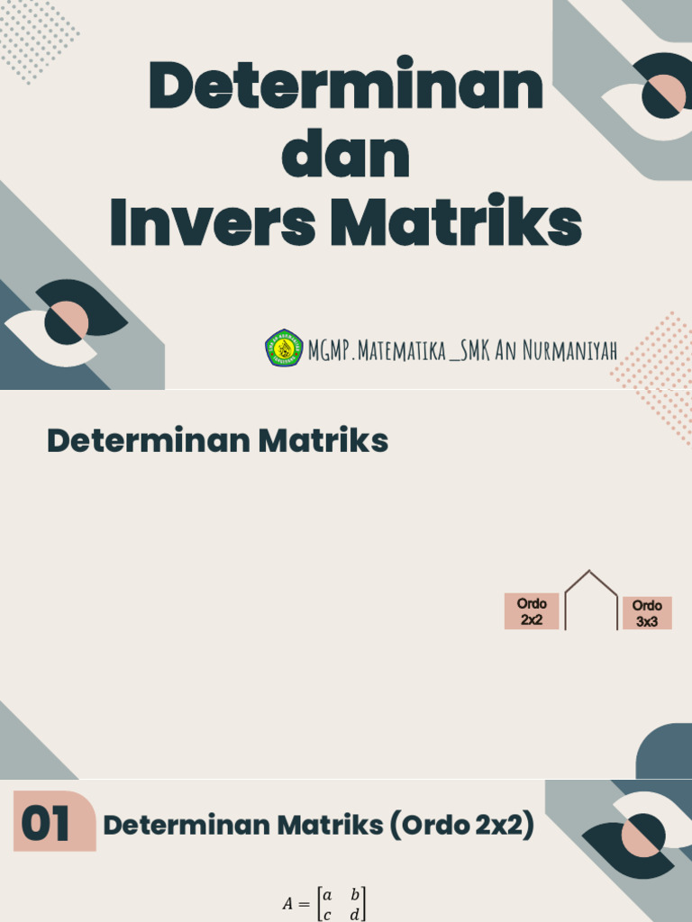Determinan Dan Invers Matriks | PDF