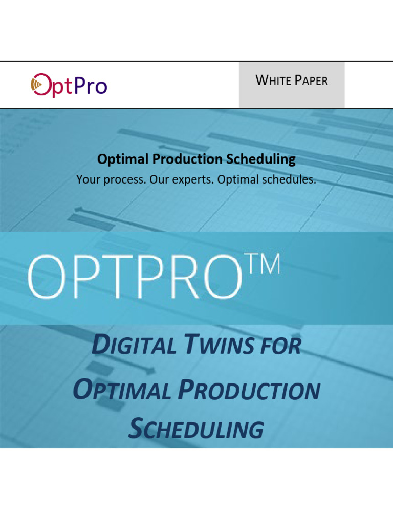 Digital Twins for Optimal Production Systems 2020 | PDF | Mathematical ...